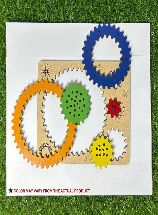 Ansoz Wooden Spirograph Art Kit - Fun Creative Drawing Set for KidsWooden Spirograph Art Kit - Fun Creative Drawing Set for Kids - Image 4